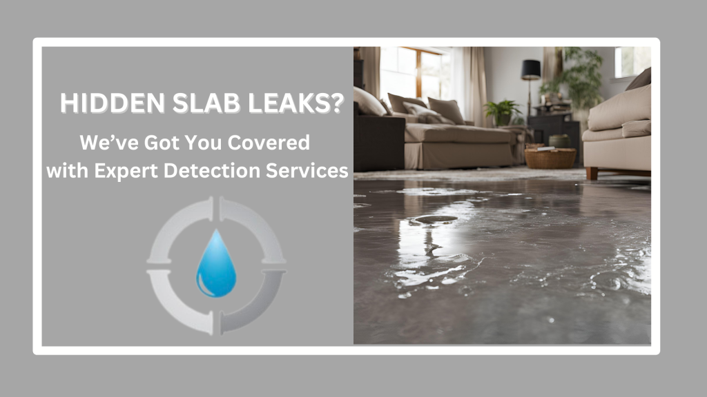 A hidden slab leak detected by GPS Plumbing, with saturated carpet indicating extensive water damage beneath the surface. Our advanced leak detection tools pinpoint leaks quickly to minimize disruption and repair costs.