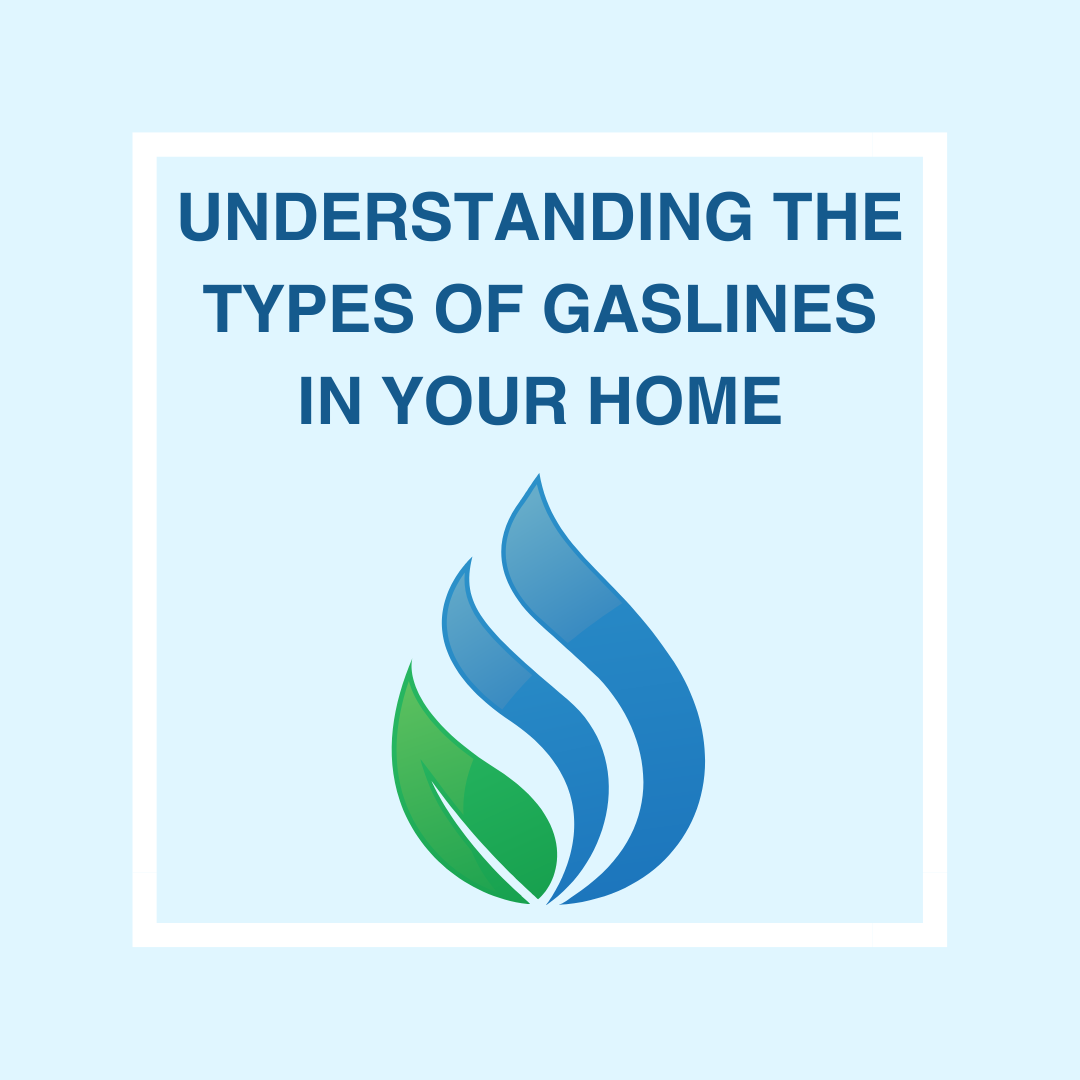 Types of gas lines in a home, including black iron, polyethylene, and CSST, highlighting common issues and maintenance tips.