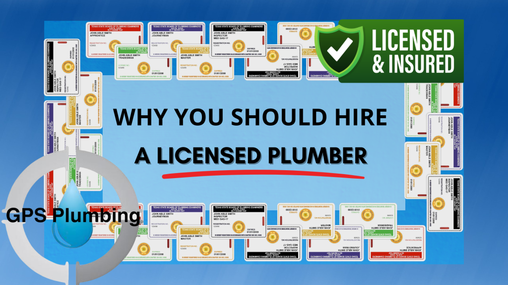 Plumbing licenses displayed, highlighting the importance of hiring a licensed plumber for quality and compliant plumbing services.