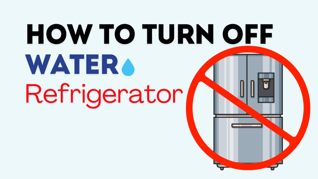 Learn how to shut off water to your refrigerator with this simple guide. Prevent leaks and water damage by knowing how to stop the water flow for maintenance, repairs, or installations.