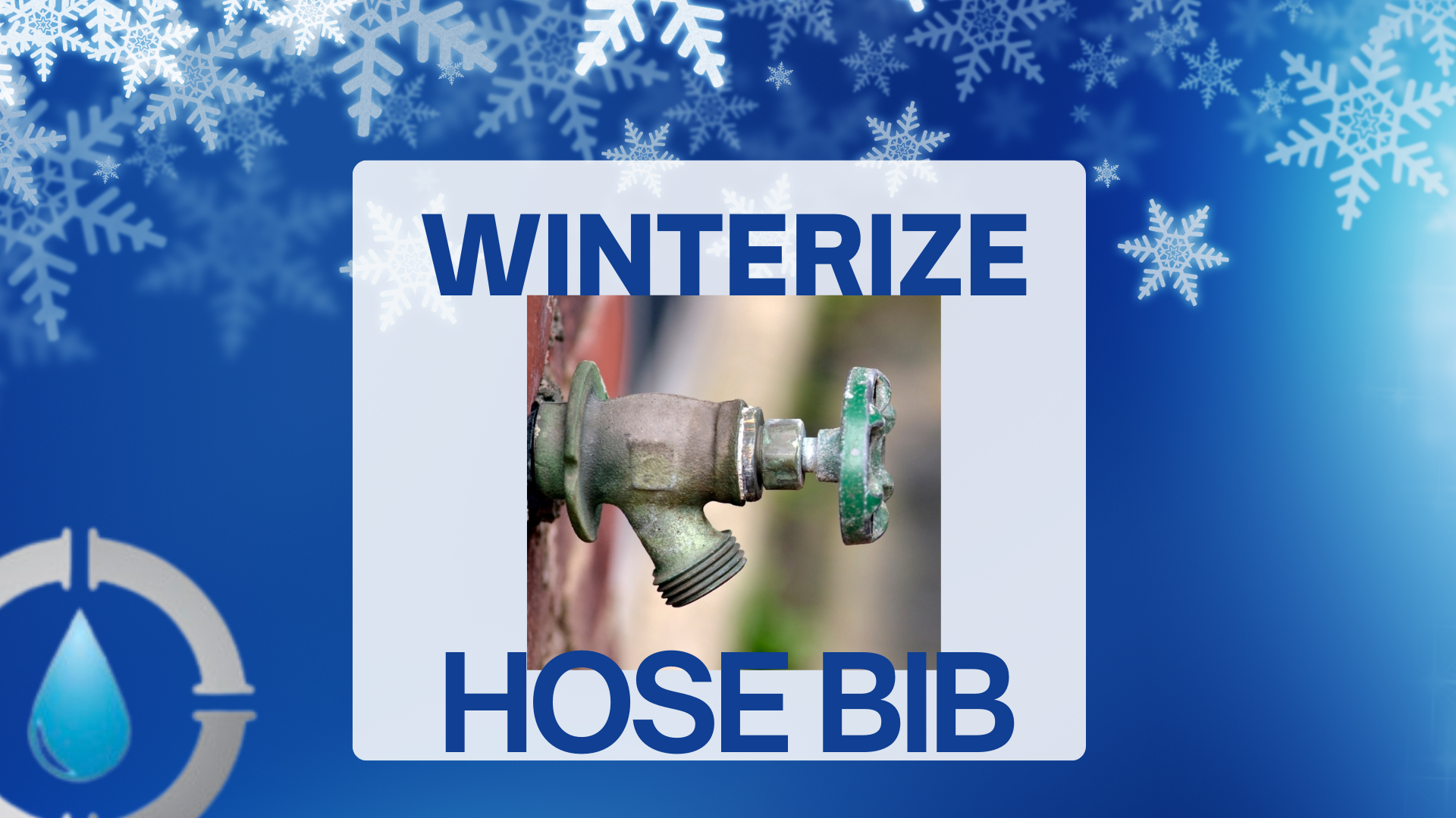 Winterizing an outdoor hose bib with an insulated cover to prevent freezing during winter.