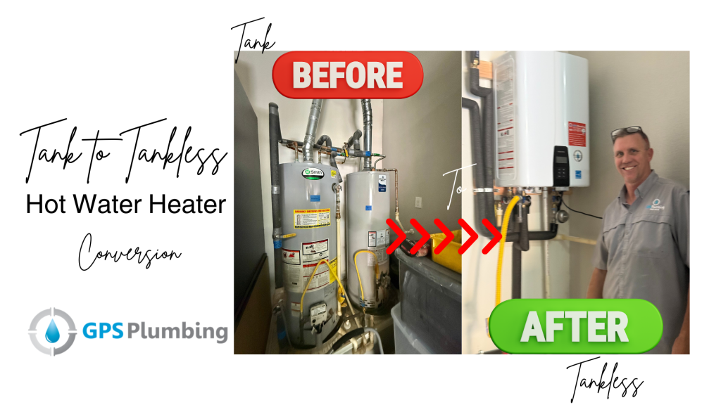 Navien tankless water heater installation in Frisco, Texas, showcasing energy-efficient plumbing solutions.