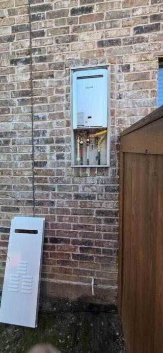 Installation of a new tankless water heater