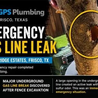 Emergency gas line leak