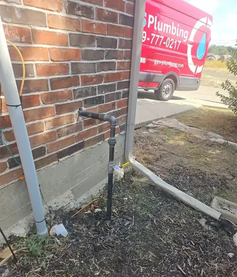 Gas piping pressure test performed during a permitted gas riser repair in Plantation Resort, Frisco, TX.