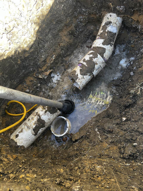 Cut into the drain to retrieve the ring