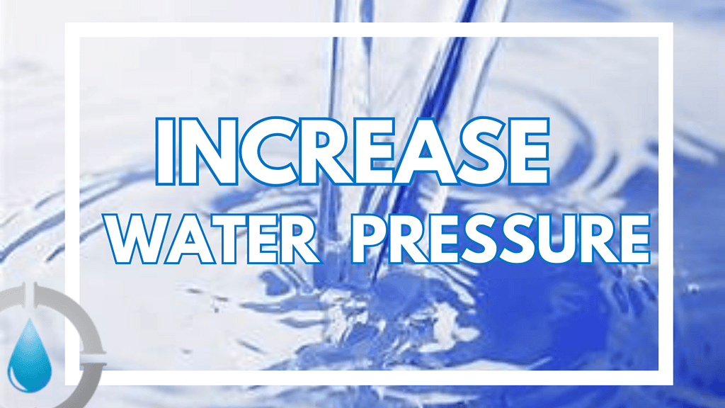 Strong running water from a faucet to illustrate increased water pressure.