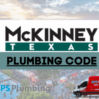 A licensed plumber from GPS Plumbing inspecting a home's water heater to ensure it complies with McKinney’s local plumbing codes. The plumber is focused on delivering top-quality, code-compliant service to keep the home’s plumbing system safe and efficient.