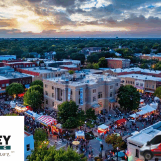 Historic Downtown McKinney Square in McKinney, TX, featuring charming shops and restaurants where GPS Plumbing serves the community
