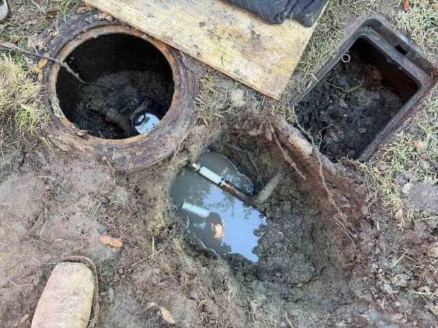 Water main leak repair completed
