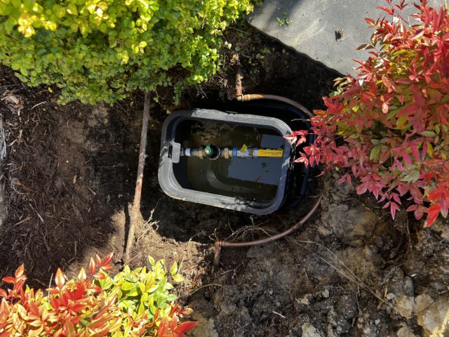 Completed replacement of pressure reducing valve