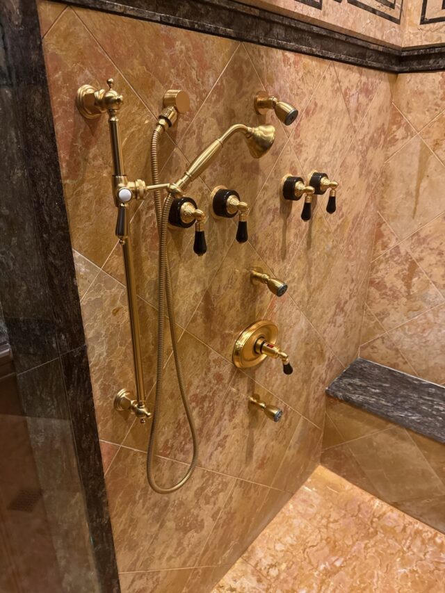 Beautiful shower with fully functioning multi body sprays