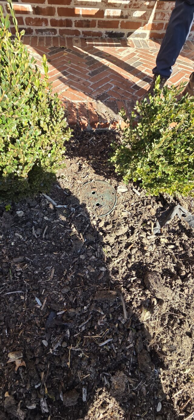 Pressure gauge showing water pressure levels during PRV testing.