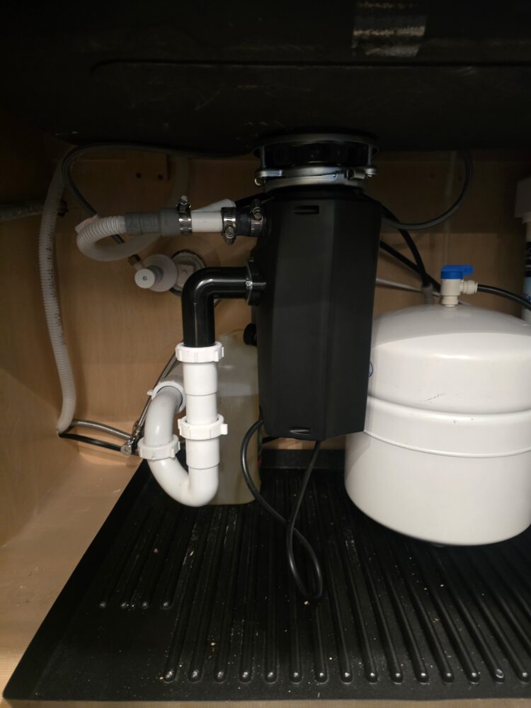 Garbage disposal installation.