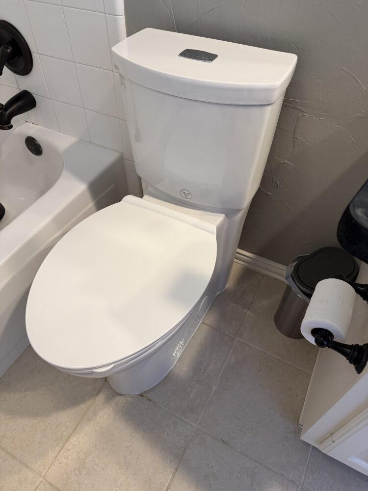 Reset toilet completed job