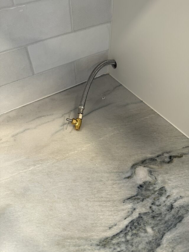 Gas Range Connection in newly remodeled kitchen