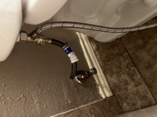 New water heater supply lines and shut-off valve installed during GPS Plumbing's Frisco home upgrade