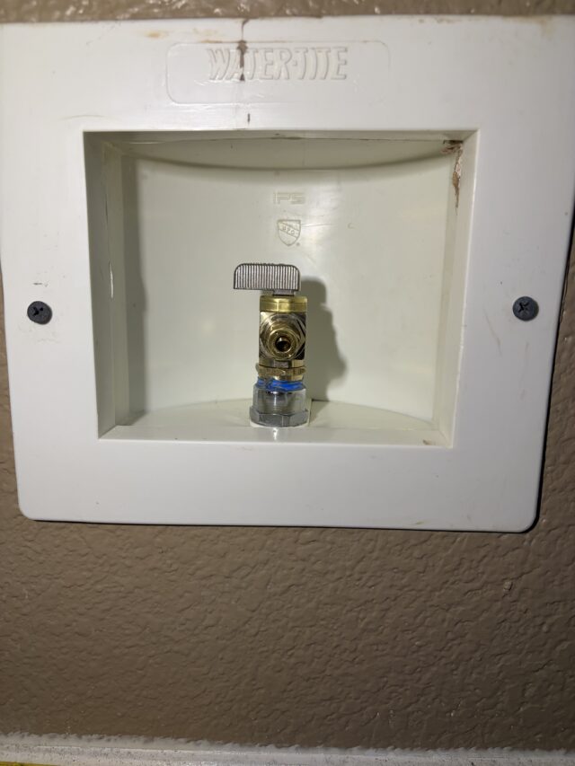 Installed a new ice maker shut-off valve