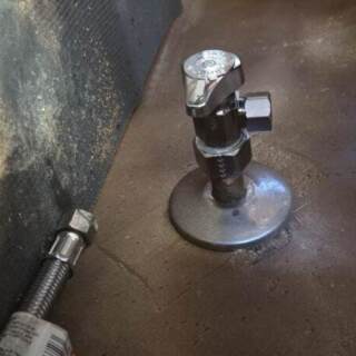 Angle stop replaced