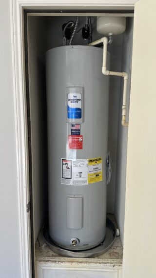 upstairs water heater and expansion tank BEFORE