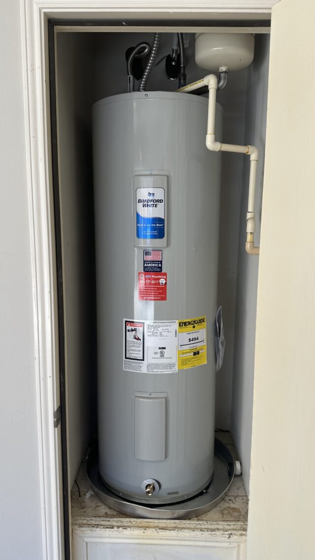 upstairs water heater and expansion tank BEFORE