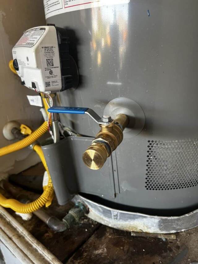 AFTER - Installation of a new full port ball valve