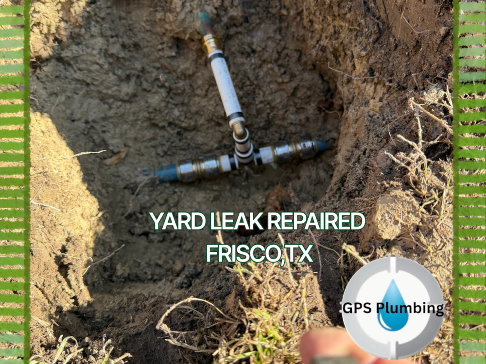 Yard leak repaired