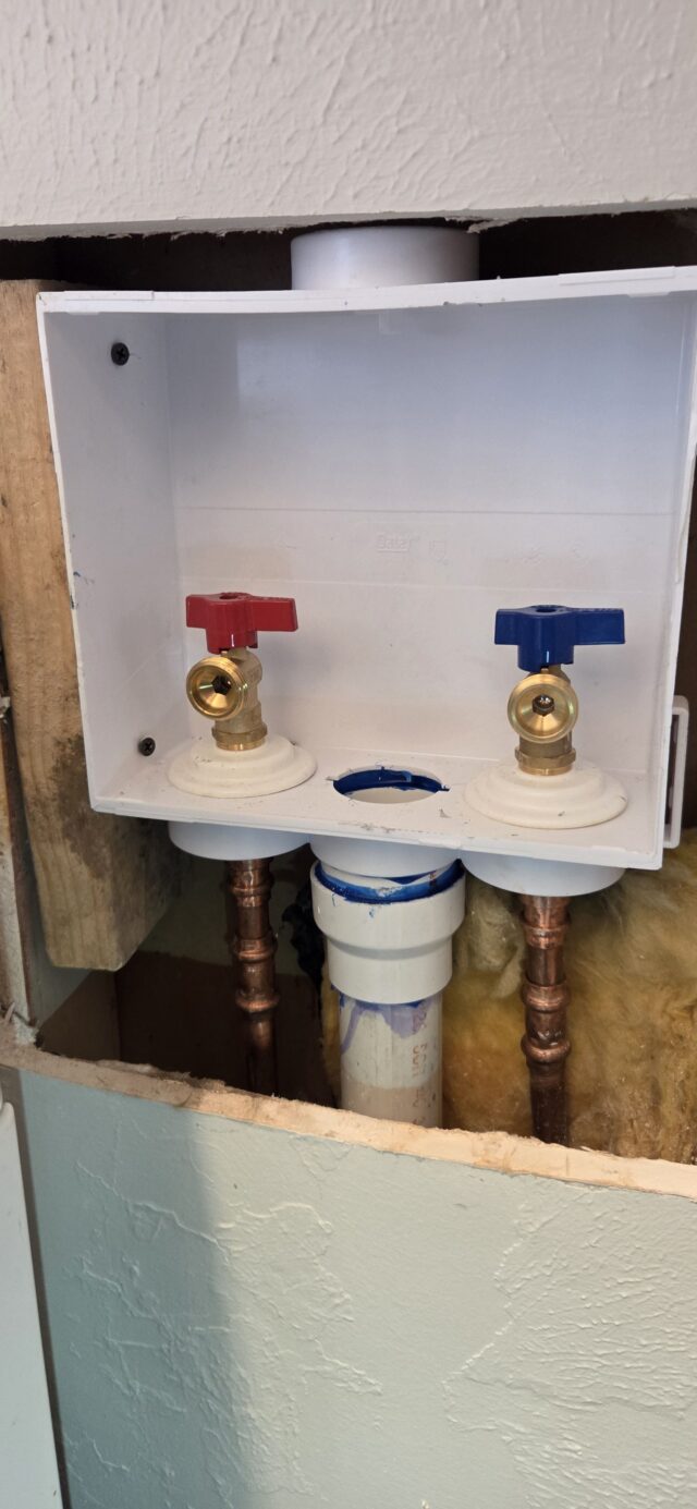 Newly replaced washing machine box