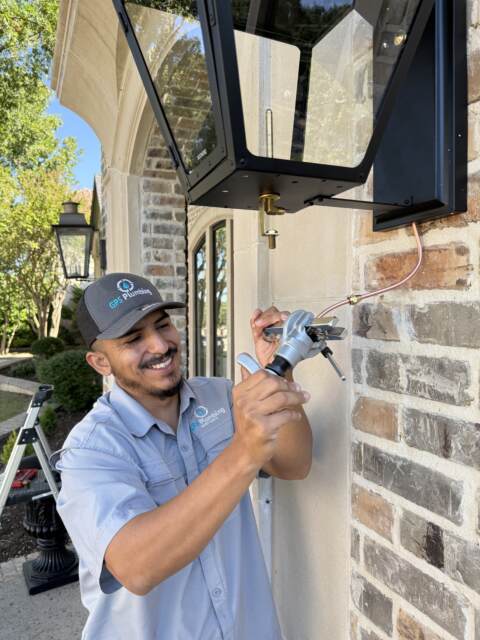 Gas Lantern Installation