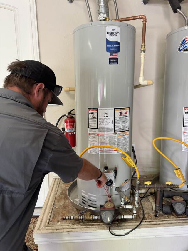 New Installation Tank Water Heater 