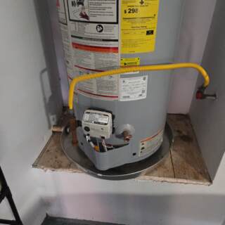 Completed Water Heater Gas Line Assembly