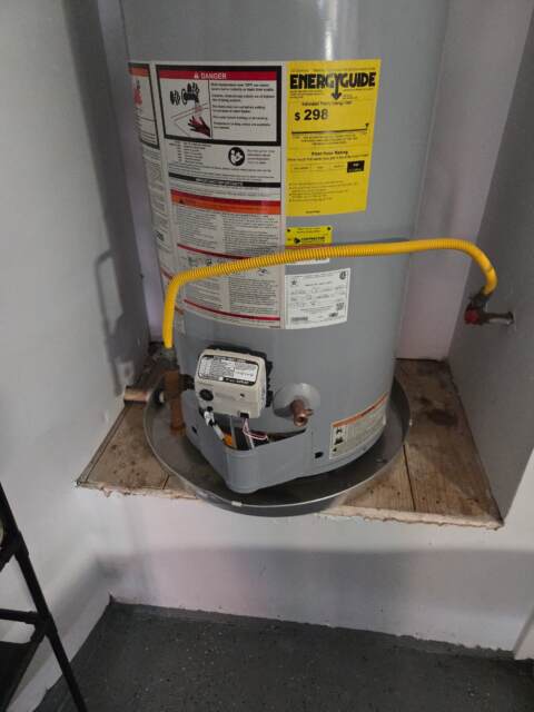 Completed Water Heater Gas Line Assembly